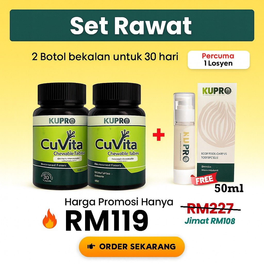 2 Botol CuVita Free 1 Botol KUPRO 50ml